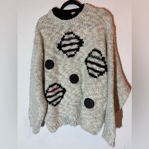 Vintage Street Scene Sweater